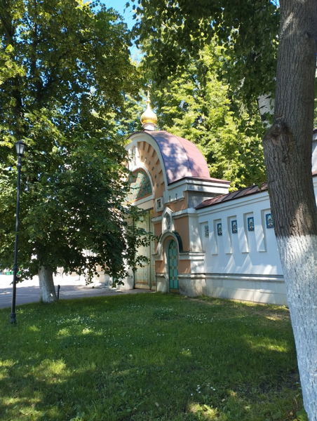Пленэр на территории Патриаршего Подворья в Переделкино