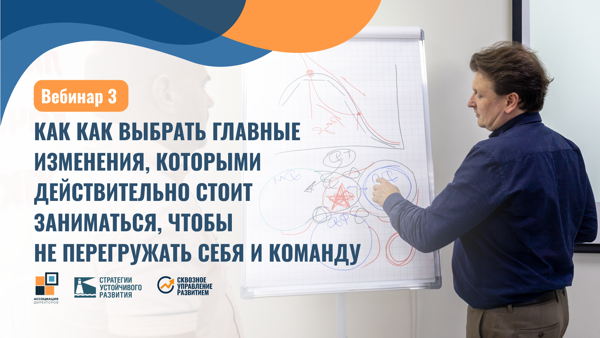 12.00 мск Вебинар №3 "Как выбрать главные изменения, которыми действительно стоит заниматься, чтобы не перегружать себя и команду"