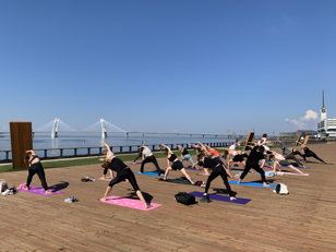 Yoga Flow на набережной от фитнес-центра Высокая Планка