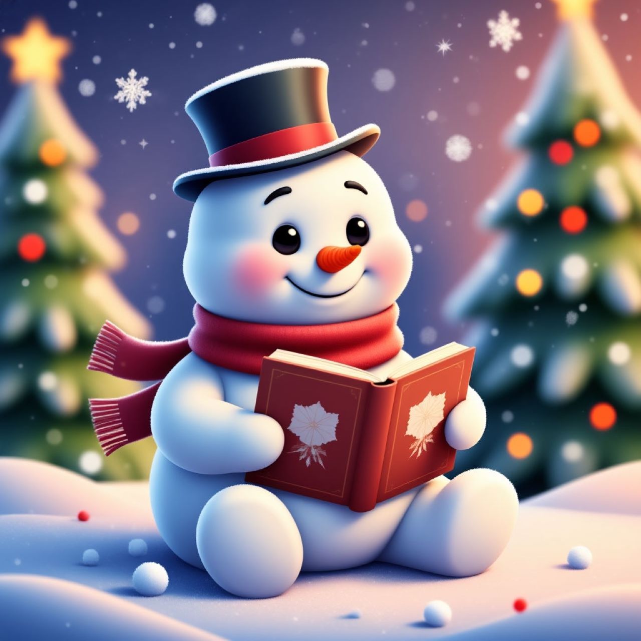 Что читает снеговик