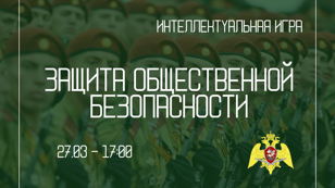 Интеллектуальная игра «Защита общественной безопасности»