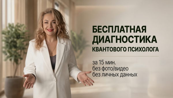 Бесплатная диагностика КВАНТОВОГО ПСИХОЛОГА