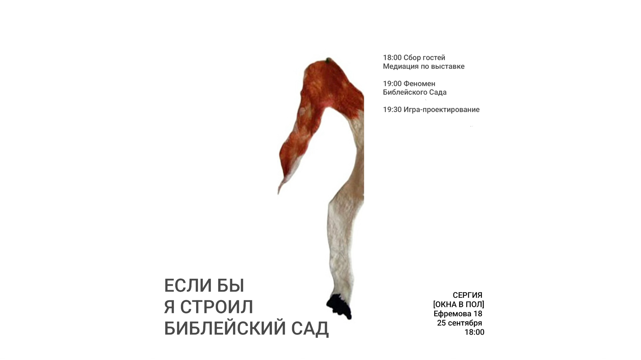Если бы я строил Библейский Сад. Встреча с художником Сергией