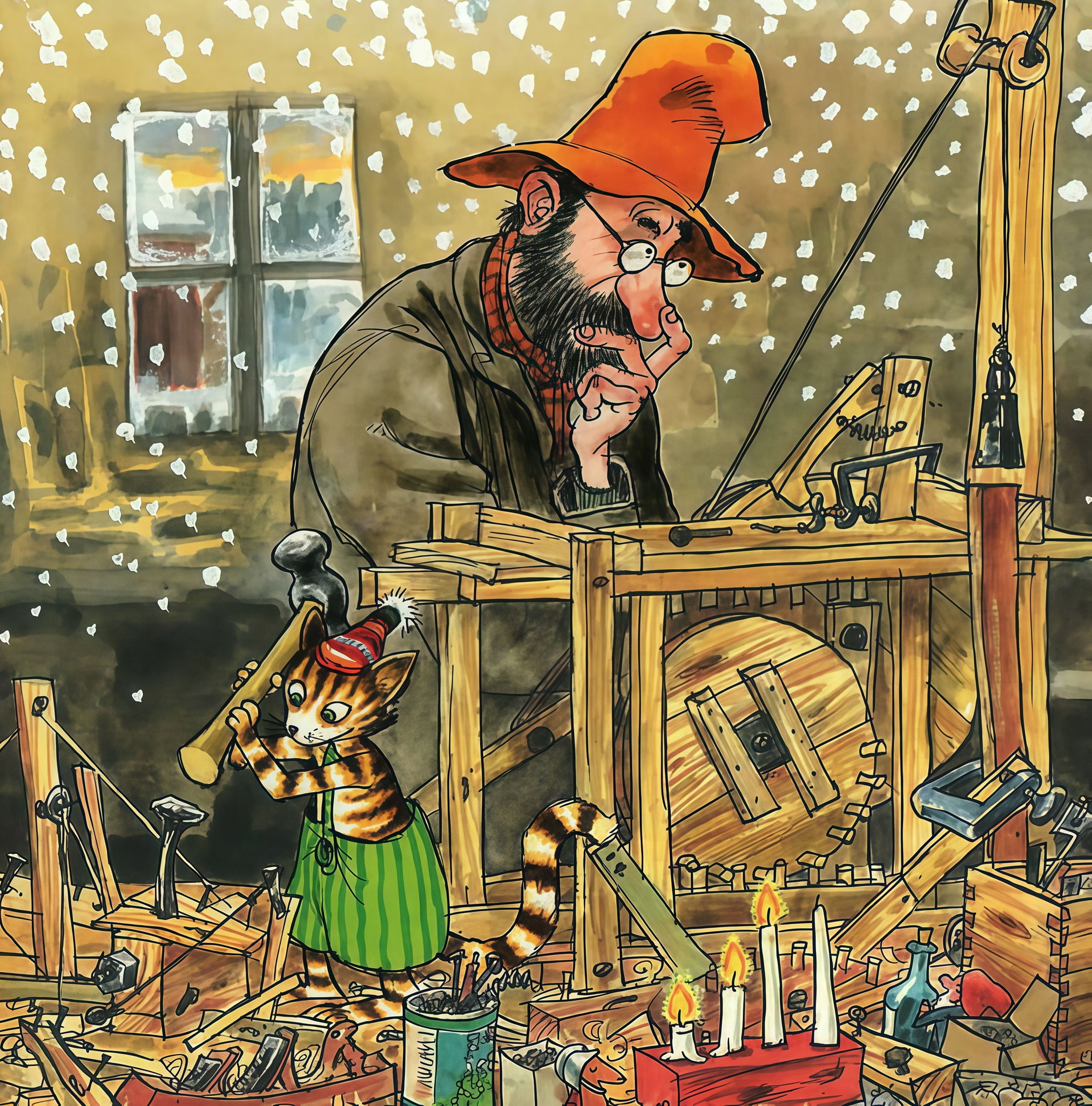 Механический Дед Мороз. Литературно-художественное занятие для детей, 4+