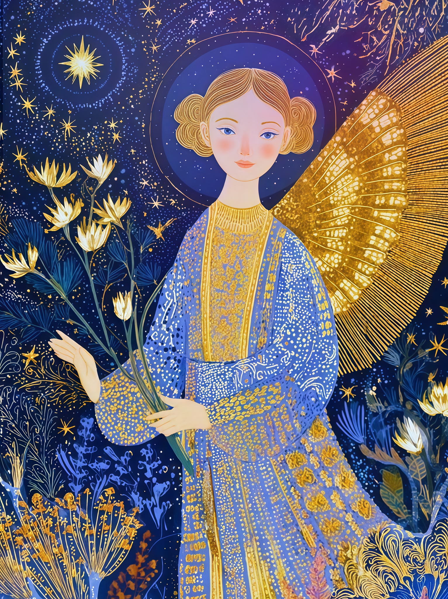 В тишине, под сиянием зимних звёзд, рождается особое чудо — «Звёздный ангел»