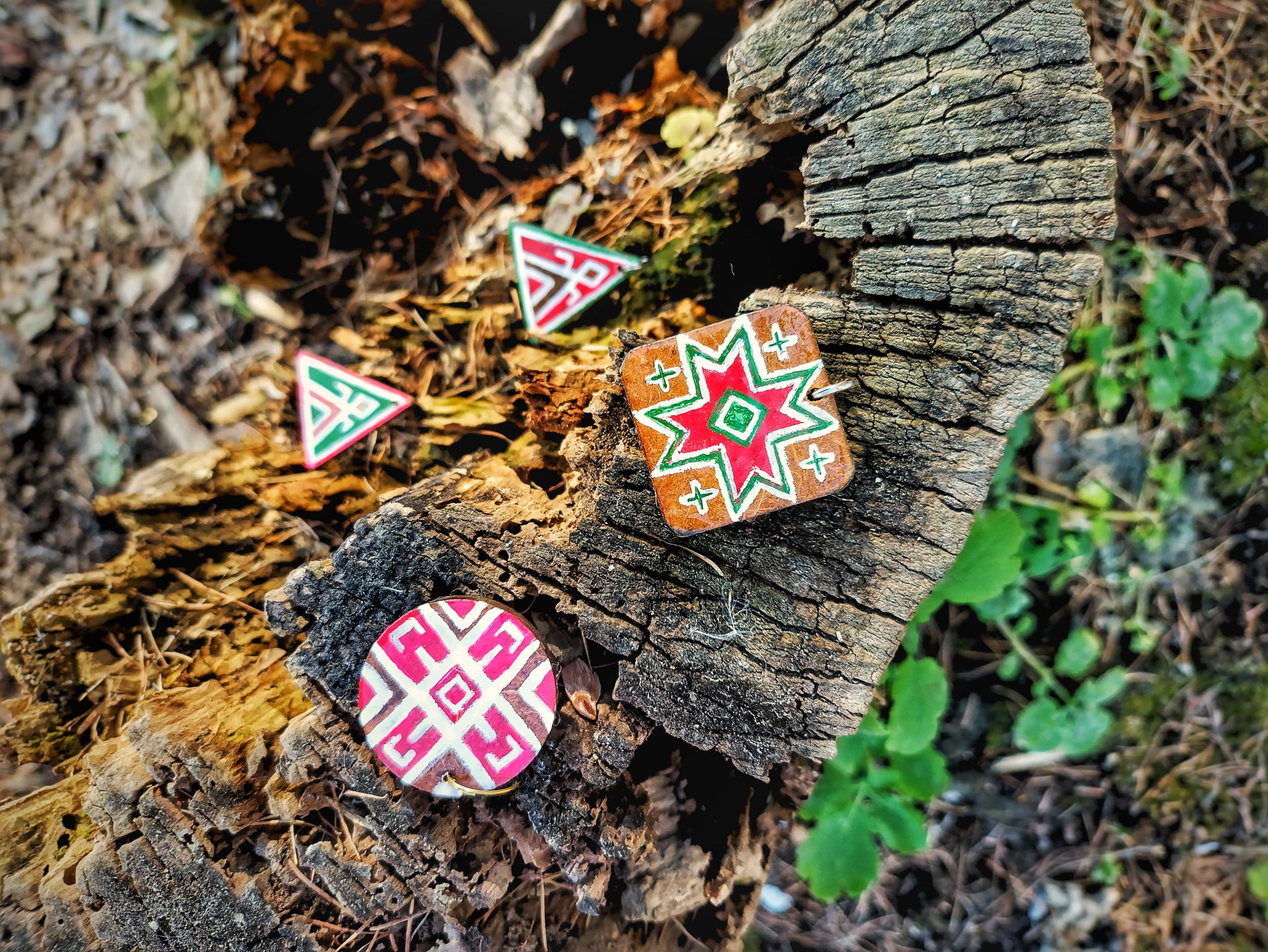 Мастер-класс «Геометрический орнамент народов Коми: роспись кулона традиционными мотивами»