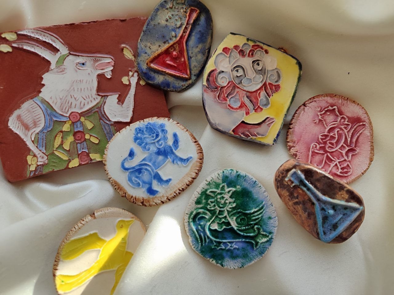 Мастер-класс «Брошь в народном стиле»