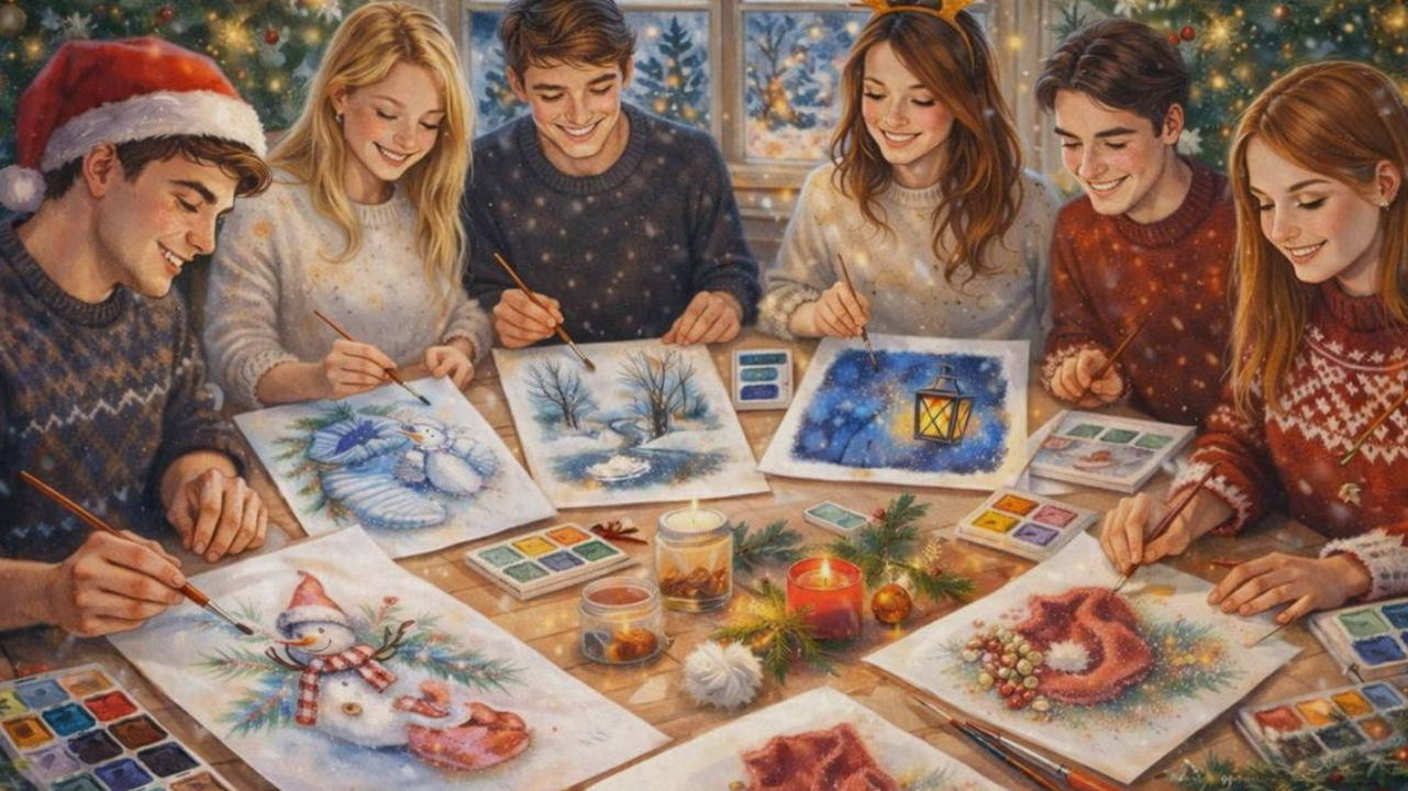 Мастер-класс «Ароматы акварельной зимы»