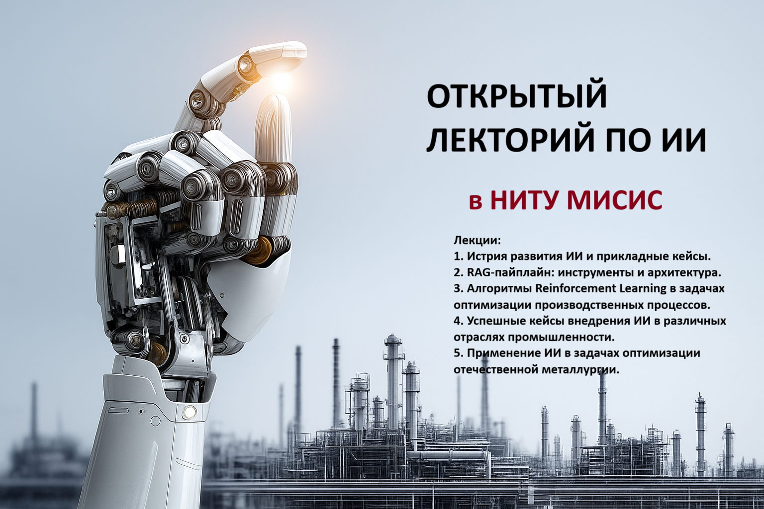 Открытый лекторий «Искусственный интеллект: от тренда к реальным инструментам для промышленности»