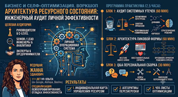 Практикум «Ресурс & Пиковая форма: Архитектура энергии для High-Performers»