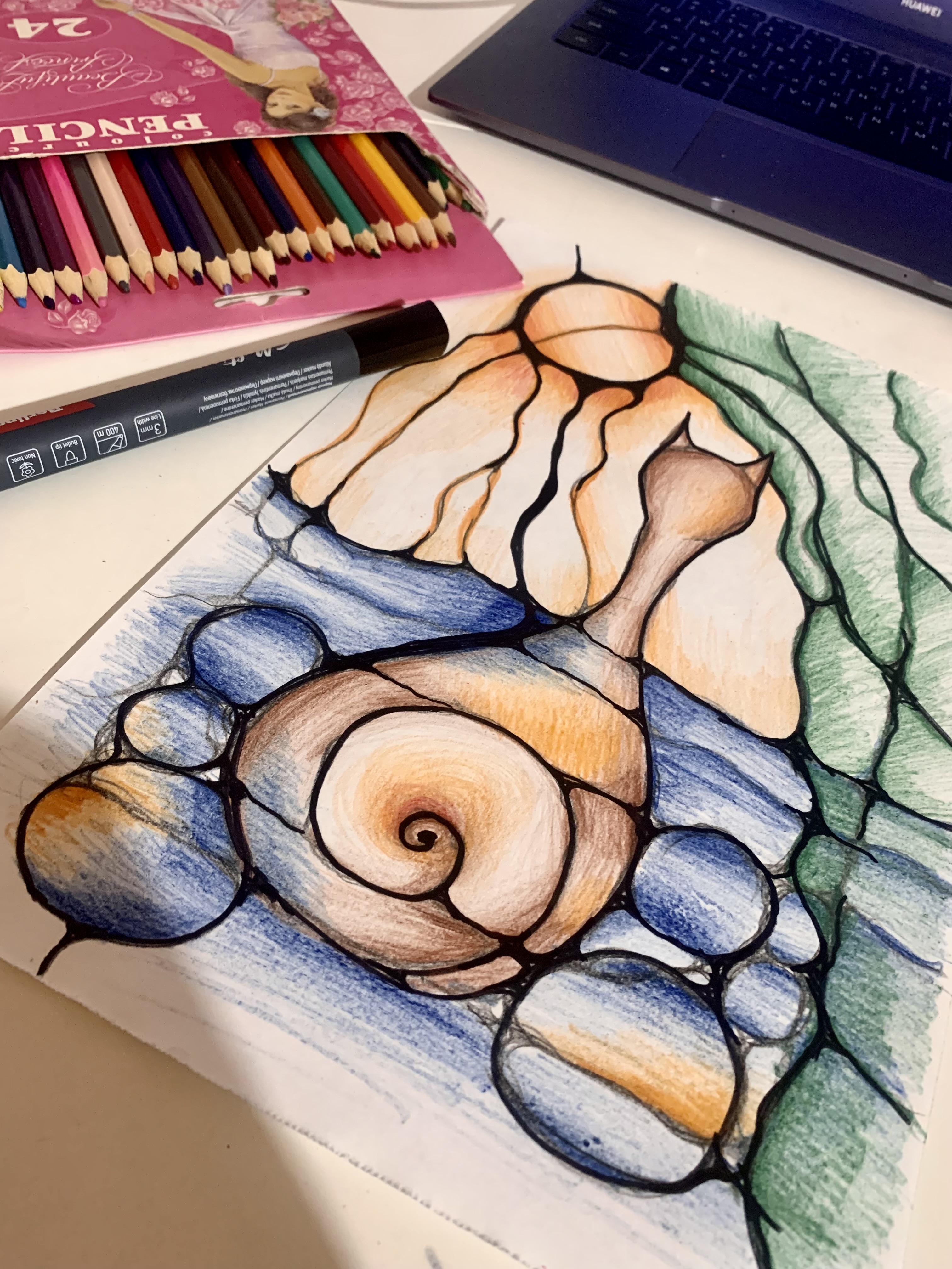 Мастер-класс по нейрографике «женщина - кошка. нейроарт»