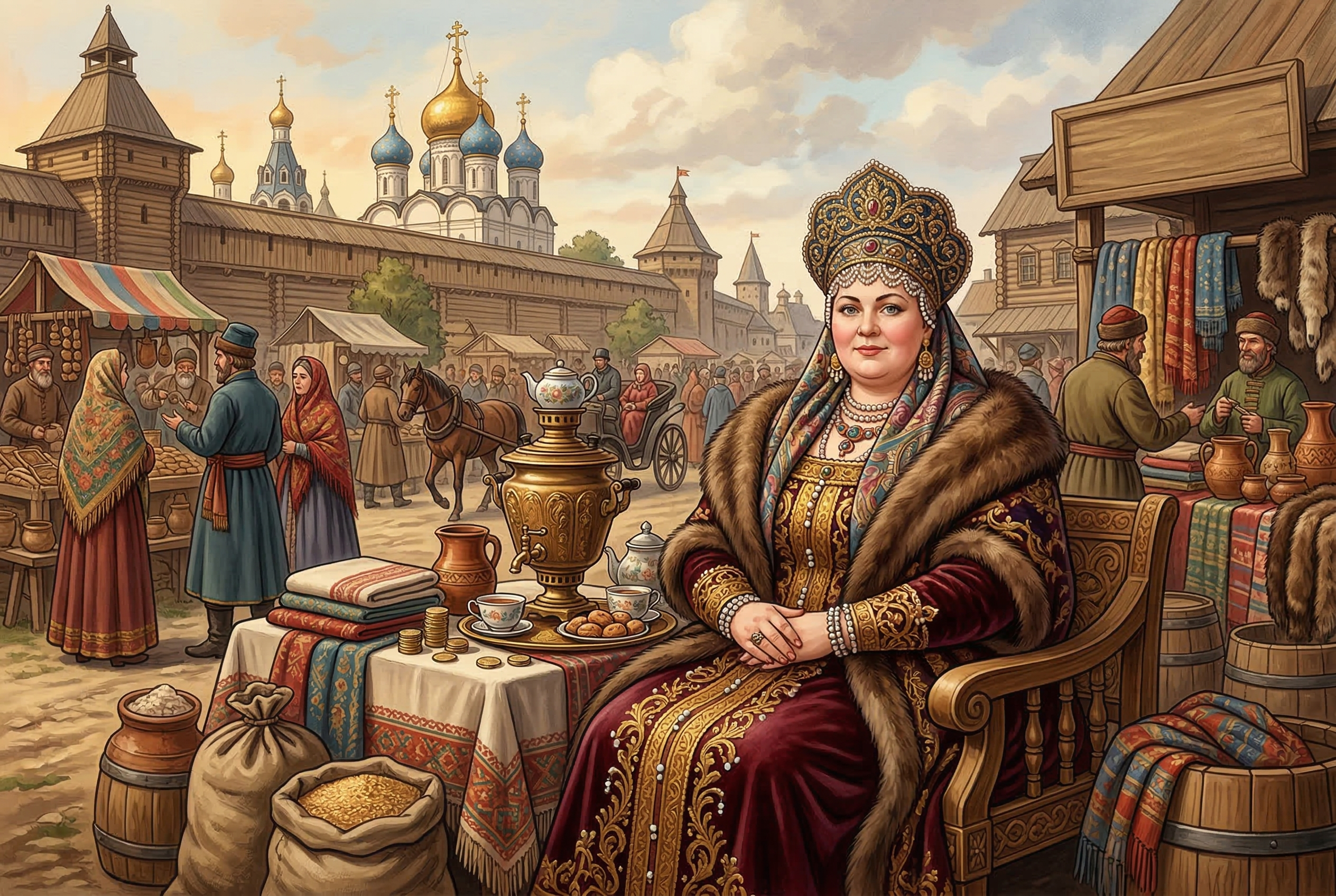 Лекция с пирогами "купчихи. женщины-предпринимательницы в россии в xix веке"