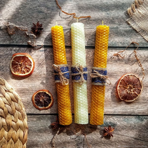 Мастер-класс по изготовлению свечей из вощины