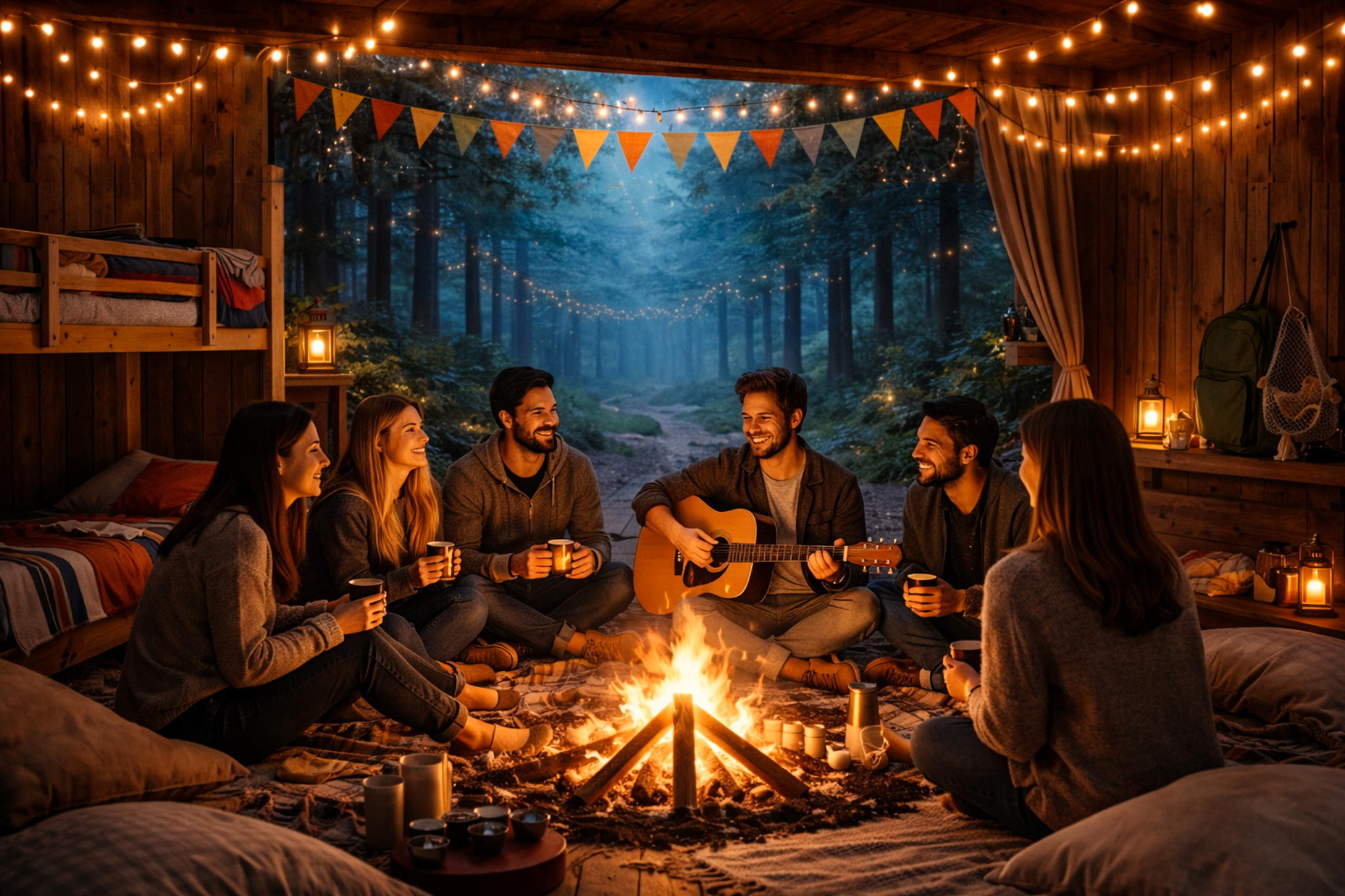 Ночь как в летнем лагере | 18+