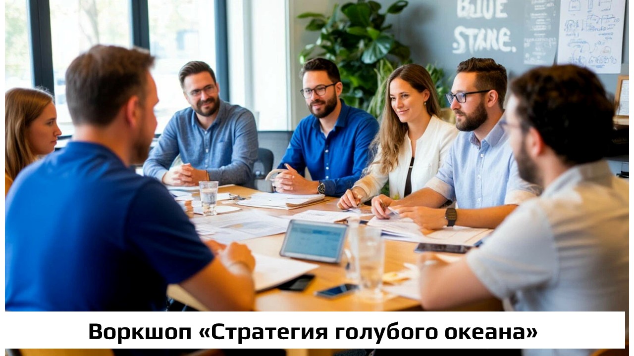 Воркшоп «Стратегия Голубого Океана»: как перестать конкурировать и создать новый рынок для своего бизнеса