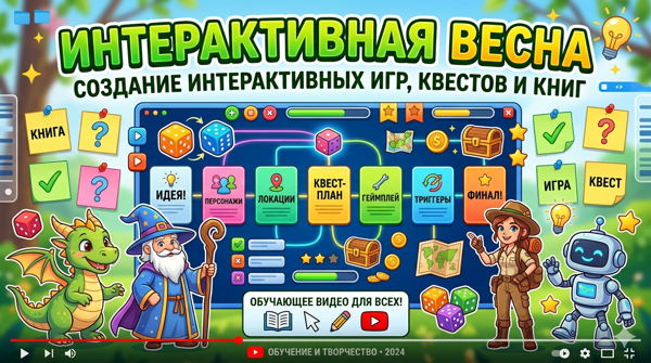 ИНТЕРАКТИВНАЯ ВЕСНА! Создание интерактивных игр, квестов и книг для преподавателей РКИ, иняз и не только