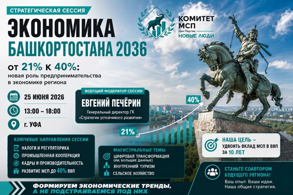 13.00 18.00 Стратсессия Комитета МСП при РО партии "Новые Люди" в Башкортостане