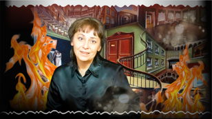 МАСТЕР И МАРГАРИТА — Булгаков — моноспектакль на крыше старинного салона Серебряного века на Невском с патефоном и старинными фото 