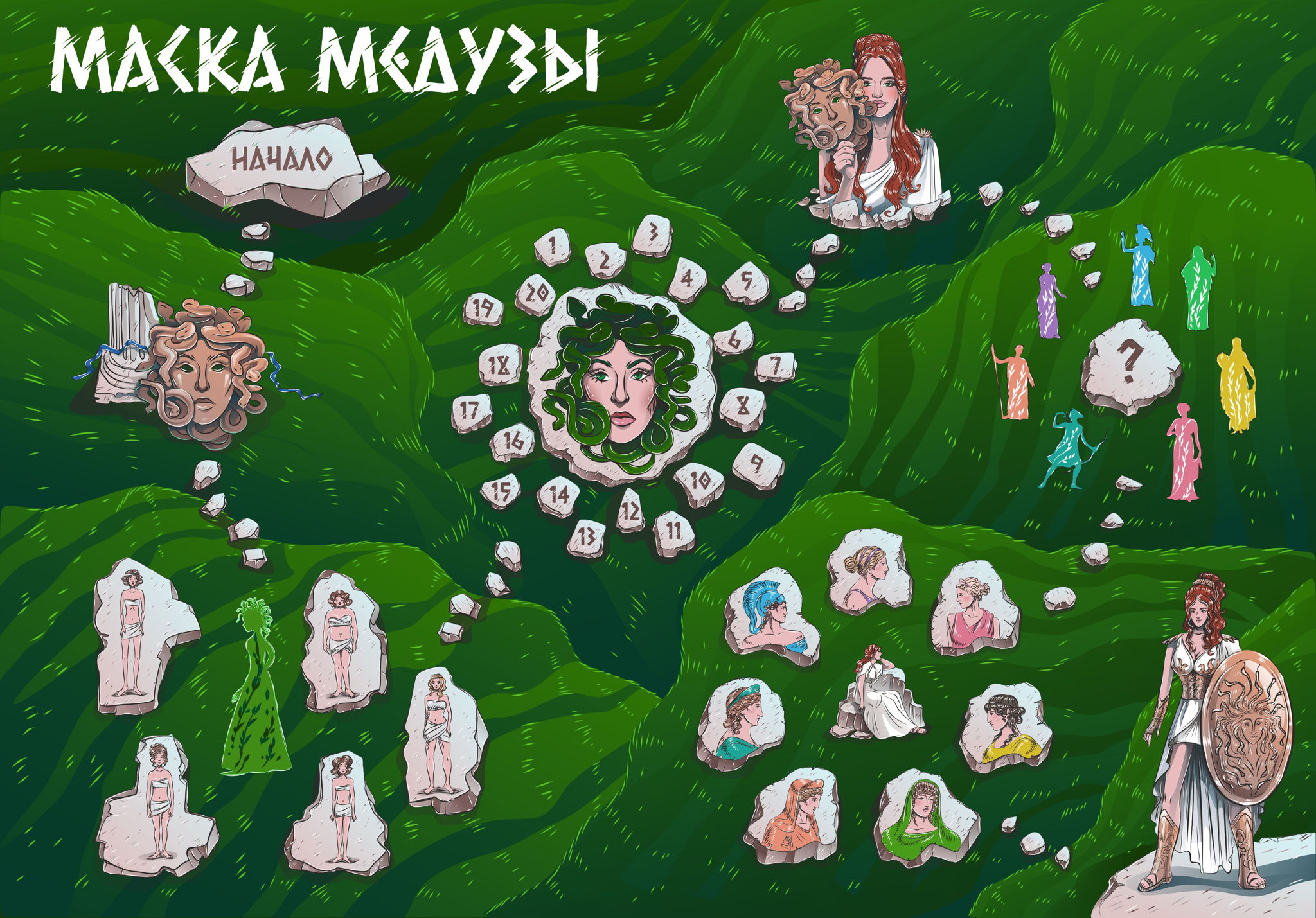 Авторская психологическая игра для женщин "Маска Медузы"