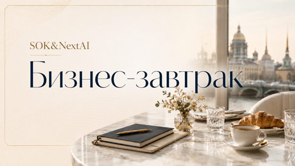 Бизнес-завтрак SOK&NextAI для предпринимателей: как с помощью ИИ убрать рутину и не терять прибыль