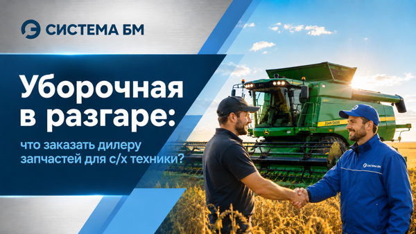 Уборочная в разгаре: что заказать дилеру запчастей для с/х техники?