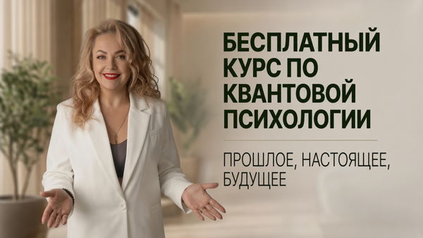Бесплатный курс по КВАНТОВОЙ ПСИХОЛОГИИ