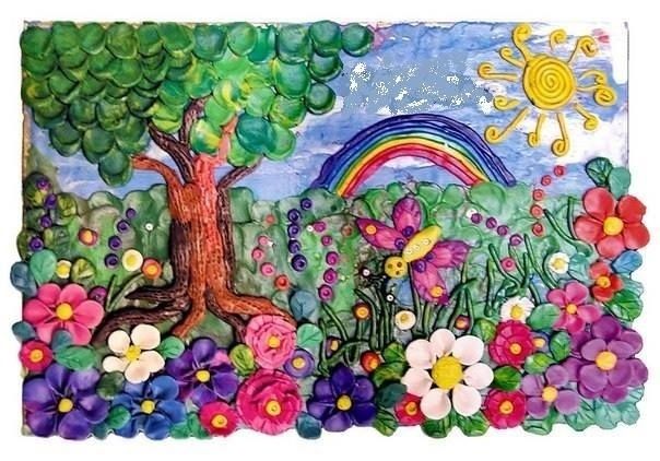 Лепим летний пейзаж из воздушного пластилина 15:00-17:00 ФудПарк Норд