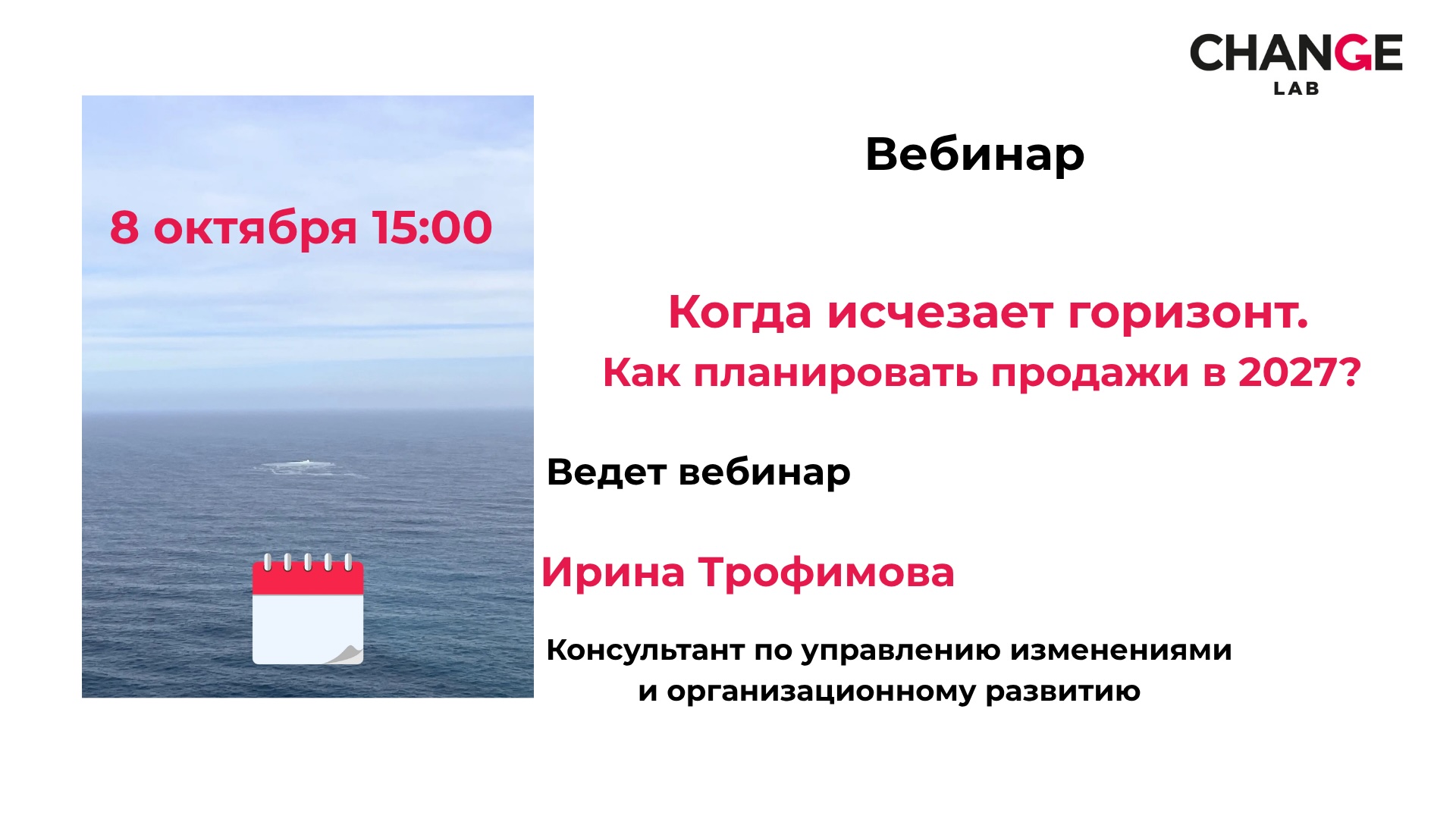 Вебинар "Когда исчезает горизонт. Как планировать продажи в 2027 году"