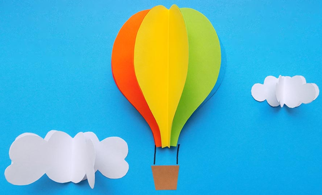 Технология 4 класс воздушный. Аппликация воздушный шар. Воздушный шар из цветной бумаги. Поделка воздушный шар из бумаги. Аппликация воздушный шар с корзиной.