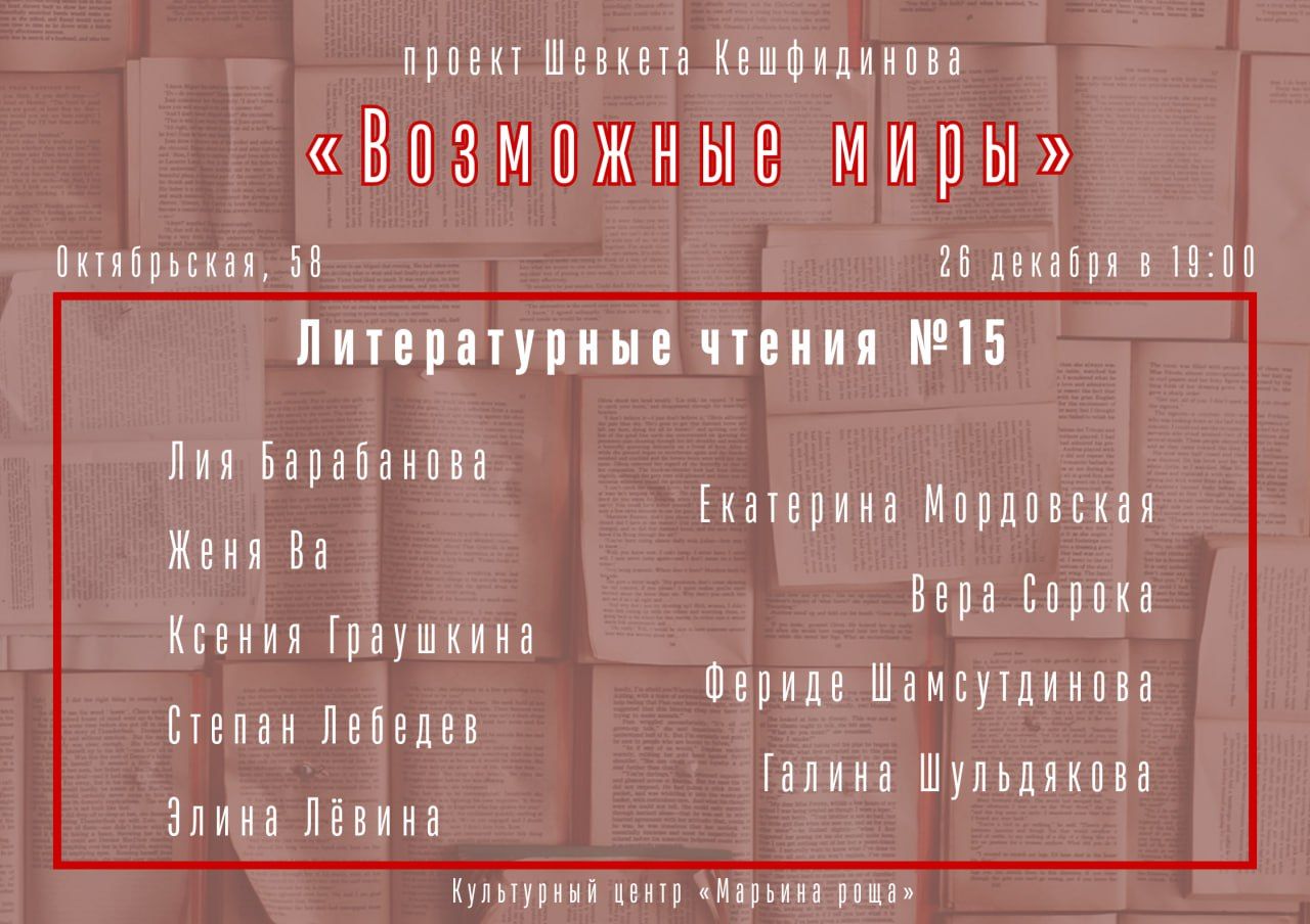 Литературные чтения №15