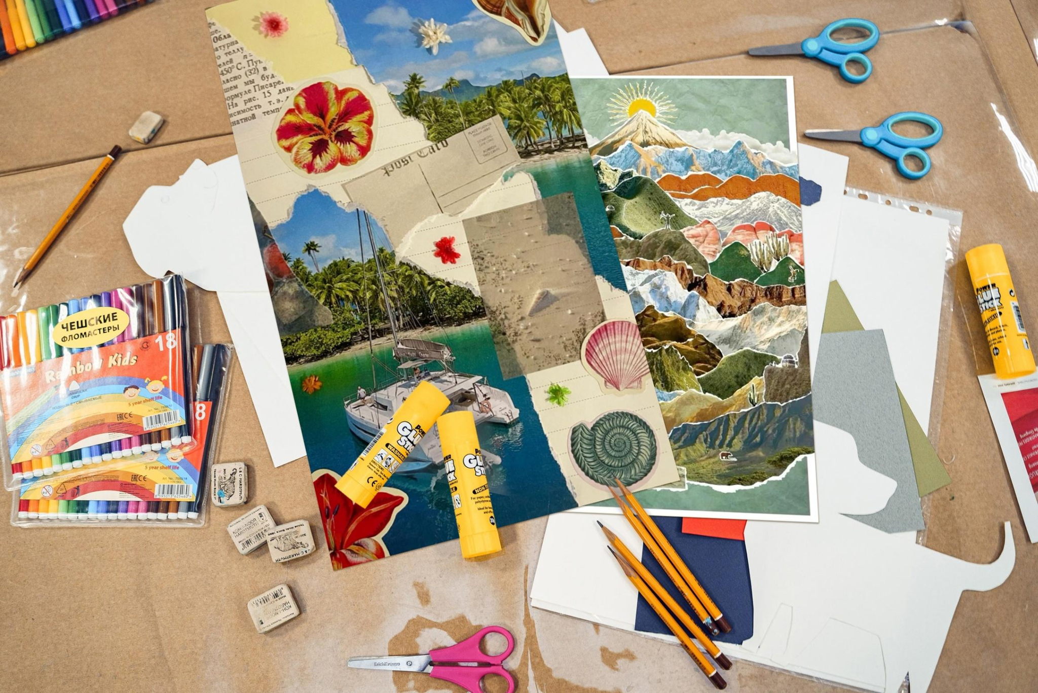 «Коллаж-путеводитель жизни: мой 2025 и мечты 2026»