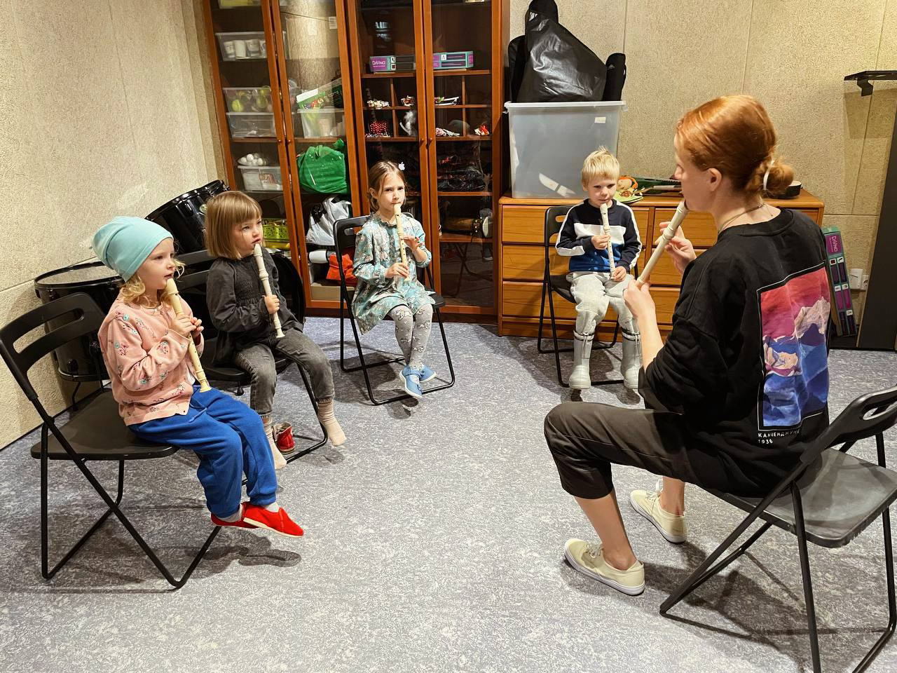 Музыкальное занятие для детей 5-7 лет (флейта)