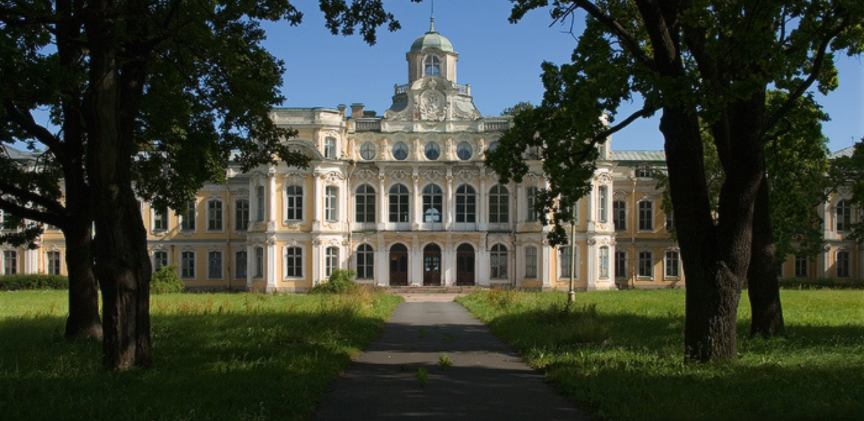 Усадьба Знаменка в Петергофе. Дворцово-парковый ансамбль Знаменка. Дворец в Знаменке Петергоф.