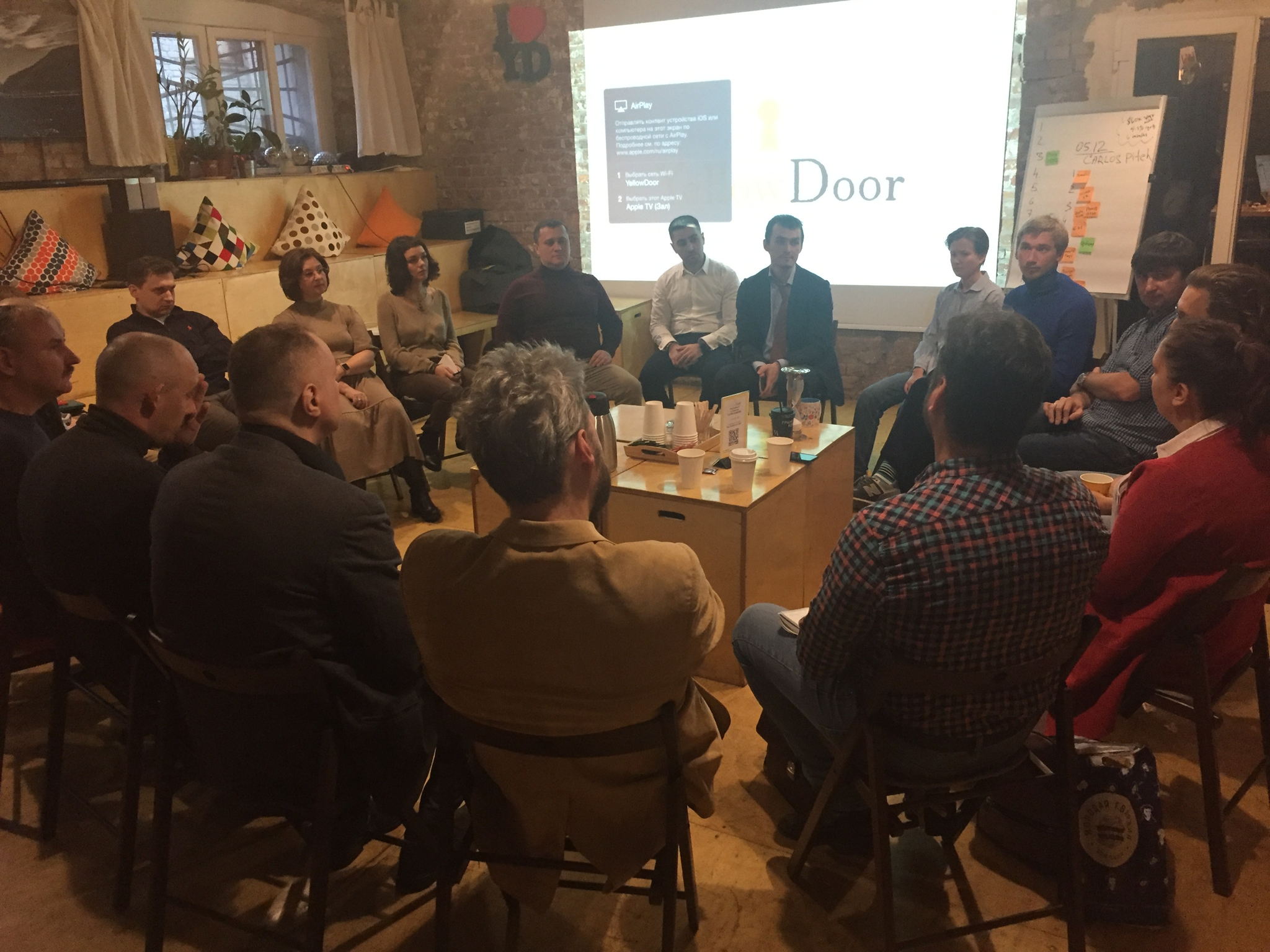 FOUNDERS COFFEE нетворкинг для предпринимателей с Yellow Door и Startup Grind