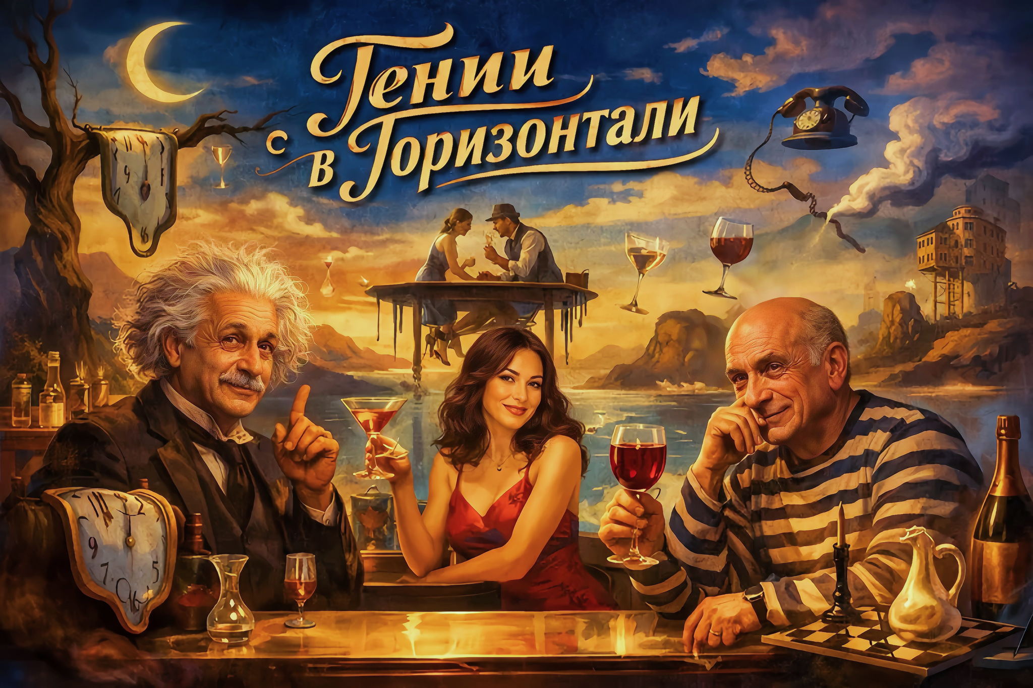 «Гении в Горизонтали» интерактивная постановка в баре