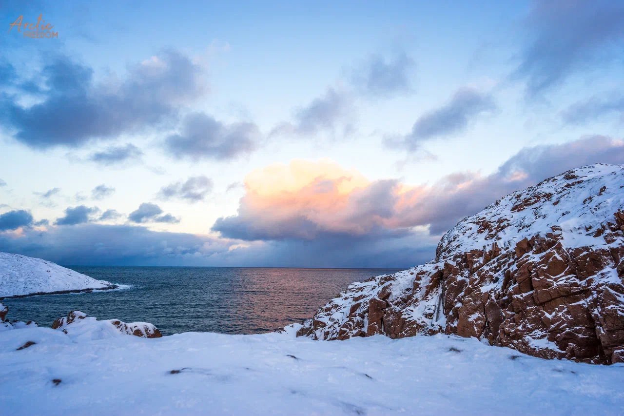 Териберка зимняя морская прогулка