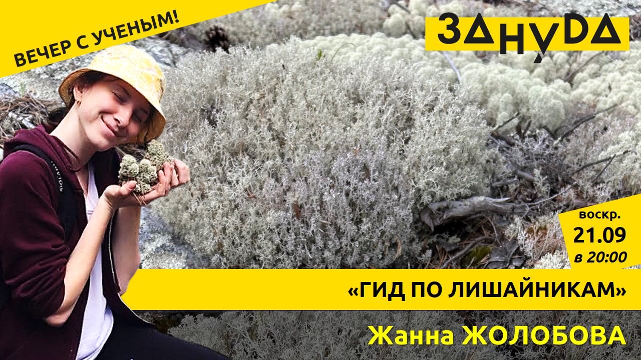Лекция Жанны Жолобовой: «ГИД ПО ЛИШАЙНИКАМ»