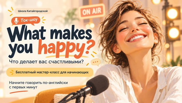 Бесплатный мастер-класс по английскому языку "WHAT MAKES YOU HAPPY?"