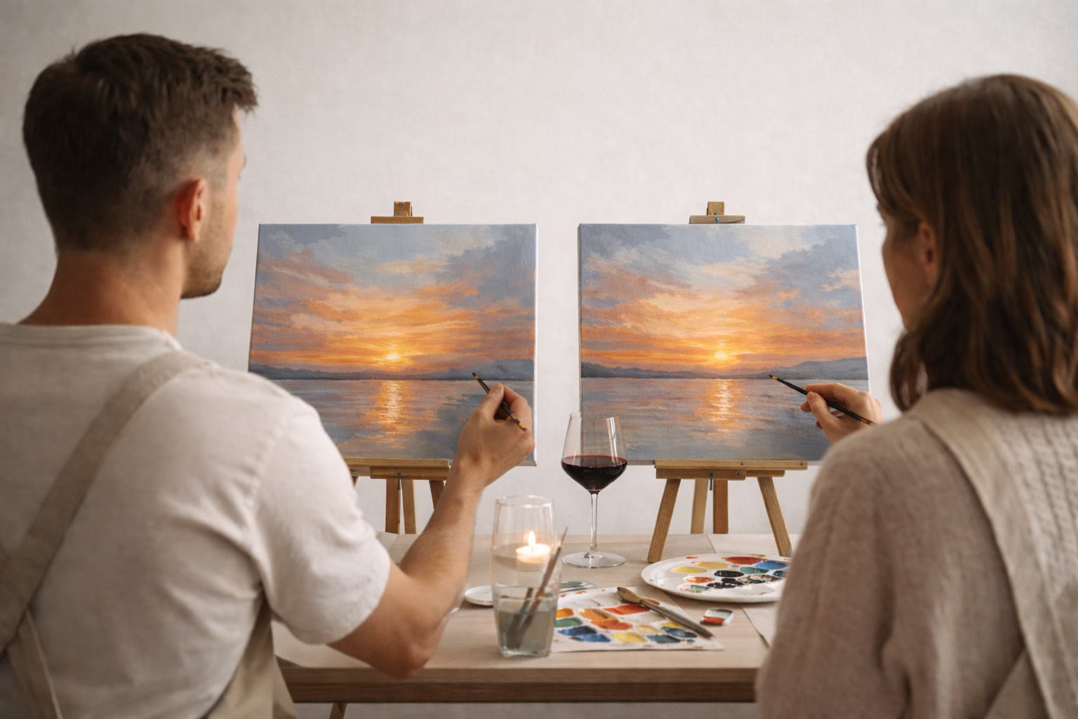 Арт-свидание Живопись или Линогравюра в студии Kidsarts Кропоткинская