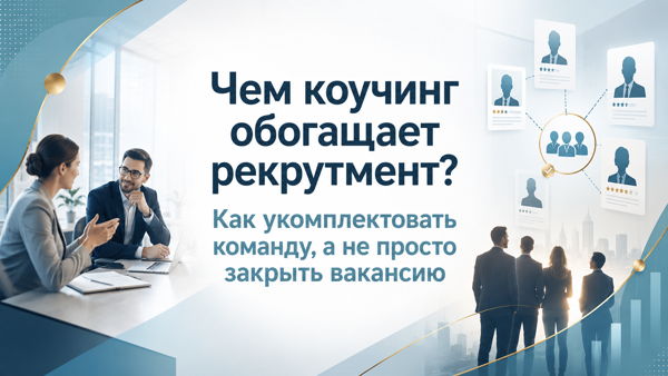 Чем коучинг обогащает рекрутмент? Как укомплектовать команду, а не просто закрыть вакансию