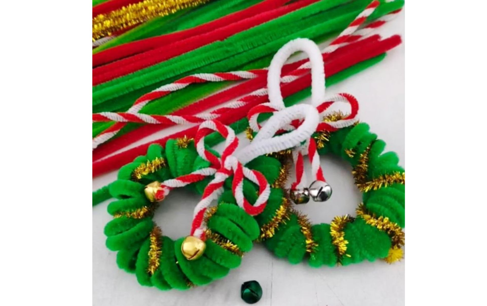 Мастер-класс по созданию новогодней коробочки и рождественского венка из синельной проволоки