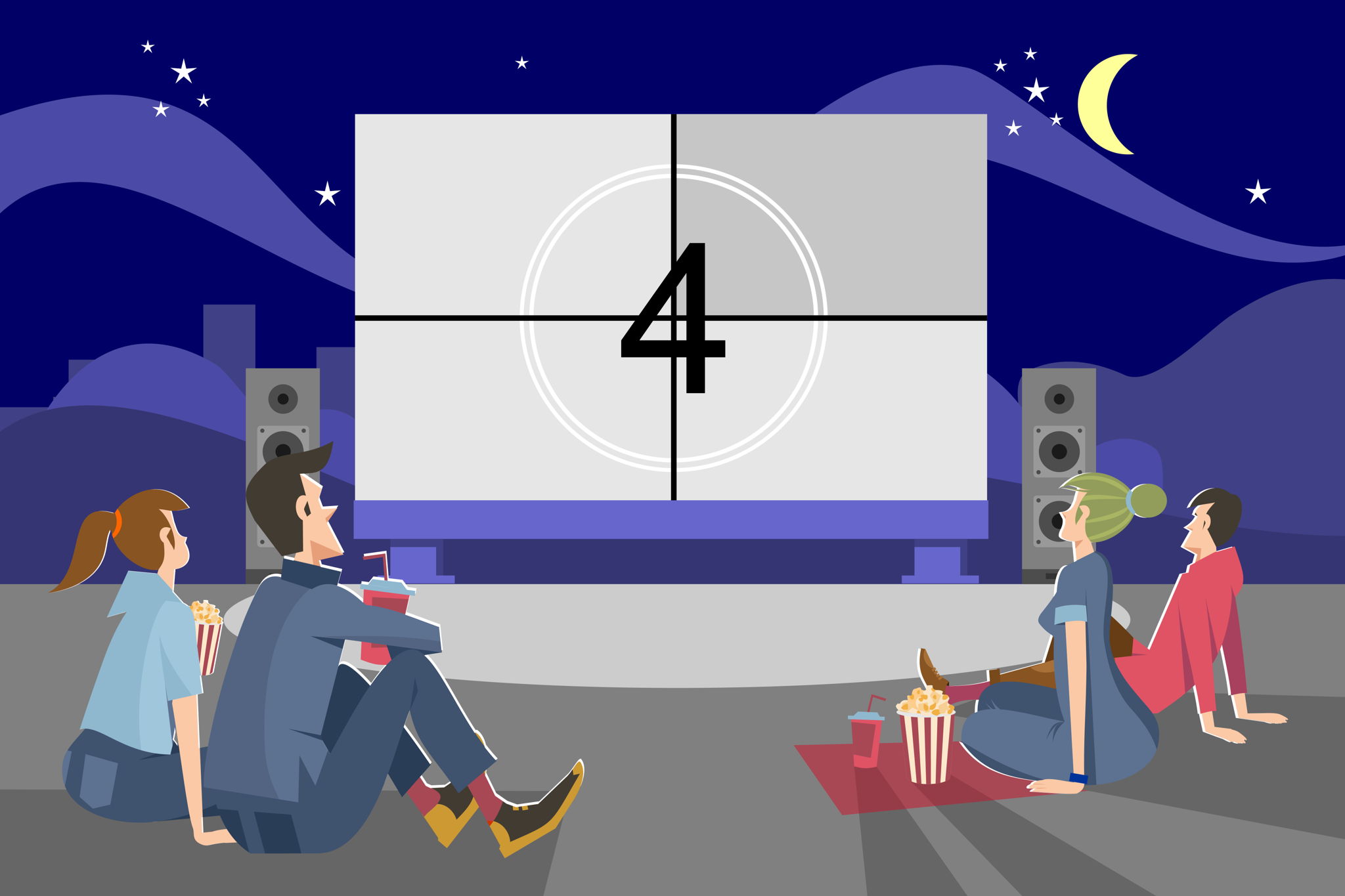 Kino auf dem Dach