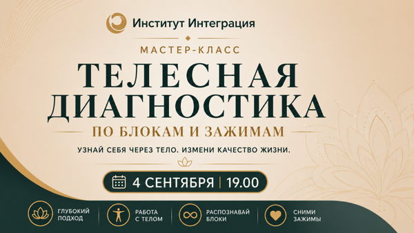 Мастер-класс « Телесная диагностика по блокам и зажимам- о чем говорит мое тело?»
