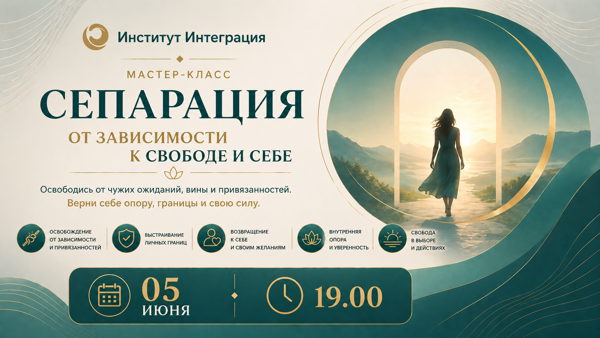 Мастер-класс " Сепарация от зависимости к .."