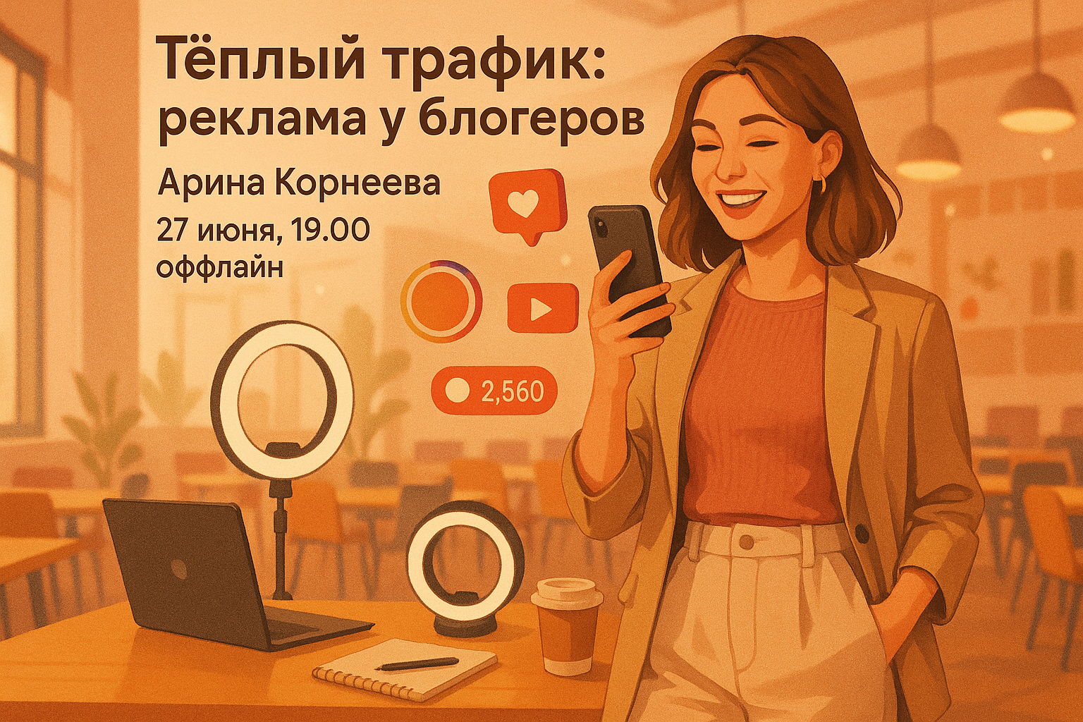 Лекция "Тёплый трафик. Реклама у блогеров"