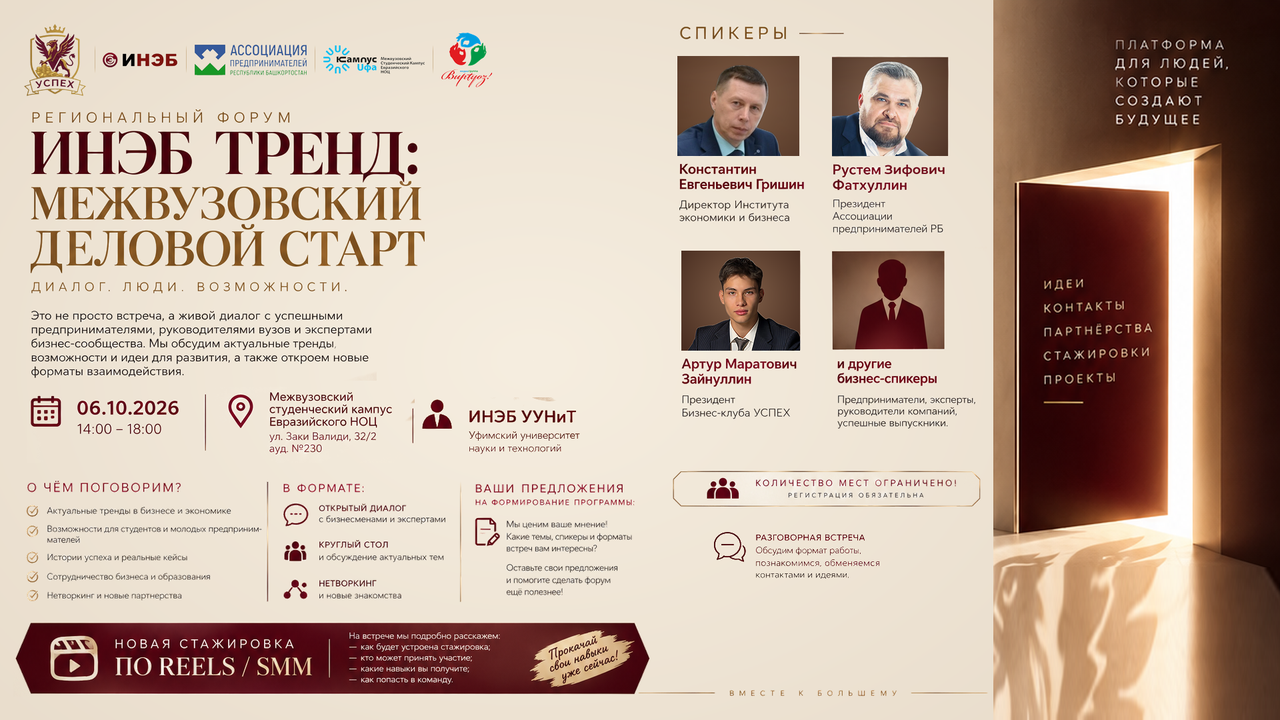 Региональный форум «ИНЭБ ТРЕНД: Межвузовский деловой старт»