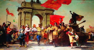 Уличный фестиваль "Пароль - "Победа!" Ленинградскому гвардейскому корпусу посвящается" к 80-летию Победы в Великой Отечественной войне и Ленинградского парада Победы 