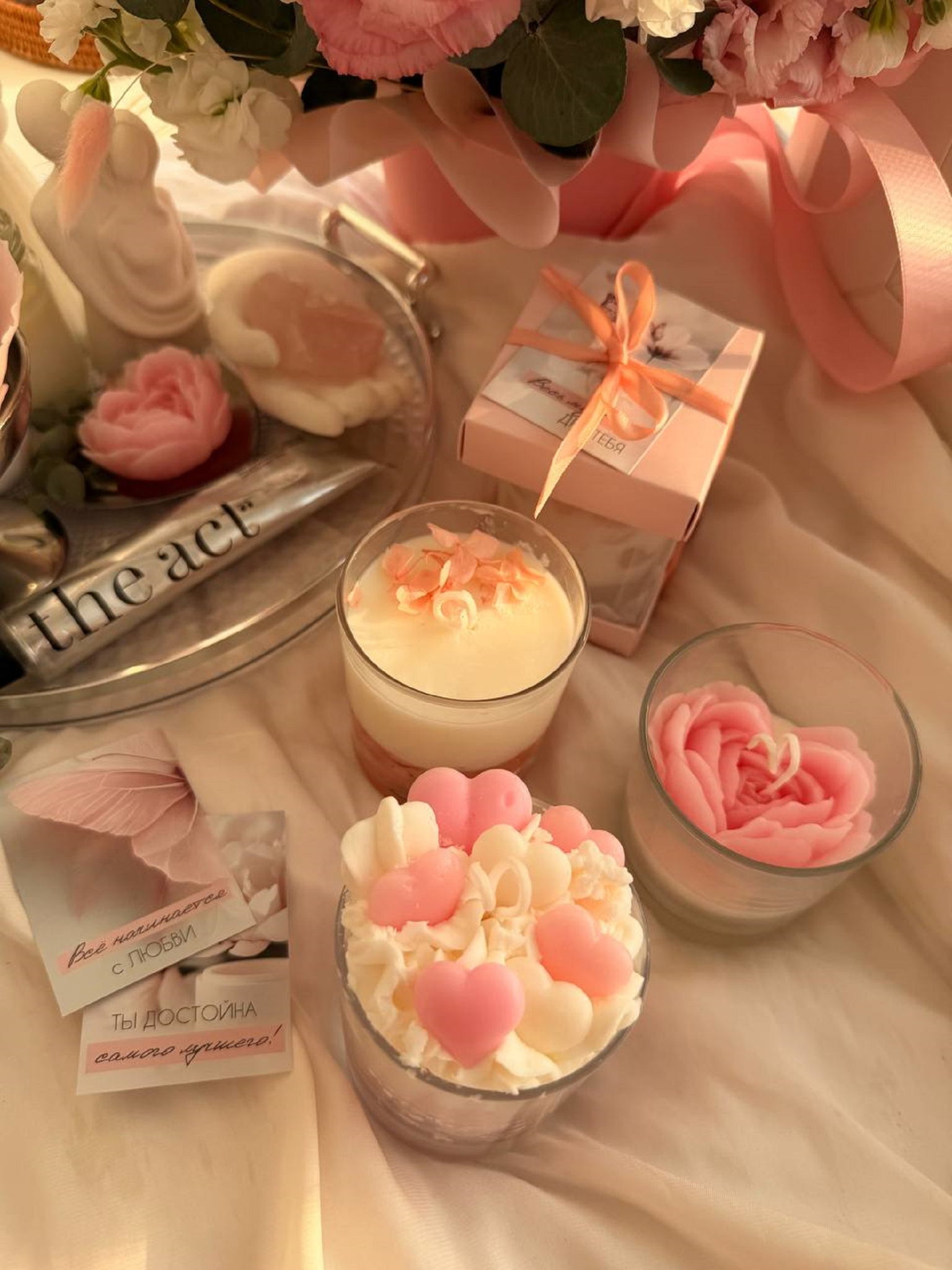 Тёплый подарок: свечи для мамы